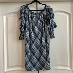 Max Studio blue Gingham dress